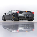 Ferrari 458 CTR rear package, rear 3/4 view with reflection