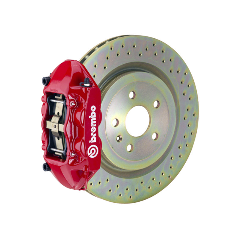 Focus Brembo GT 4-piston front kit, red caliper, 336mm drilled 1-piece disc