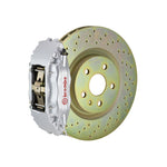 C5 Corvette Brembo GT 4-piston front kit, silver caliper, 355mm drilled 1-piece disc