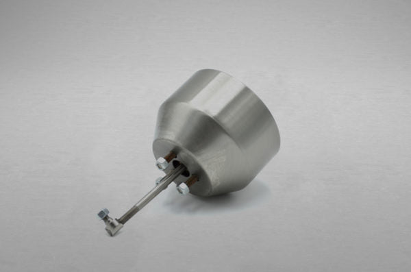 close top view of Capristo Valve Diaphragm with grey background