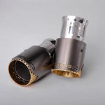 close top view of Capristo Exhaust Tips for McLaren 720S 2017–2023 with white background