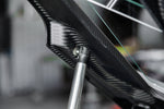 Capristo Huracan carbon bonnet open on its gas strut