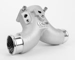 Cayenne Turbo Y plenum casting showing dimpled interior surface inside the inlet - IPD for Porsche 955 Cayenne Turbo