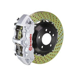 G37 Brembo GT 6-piston front kit, silver caliper, drilled 2-piece disc