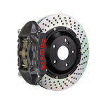 Miata ND Brembo 4-piston front kit, black hard-anodized GT-S caliper, 328mm drilled 2-piece disc
