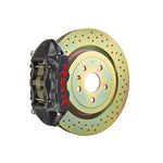 Focus Brembo 4-piston front kit, black hard-anodized GT-S caliper, 336mm drilled 1-piece disc