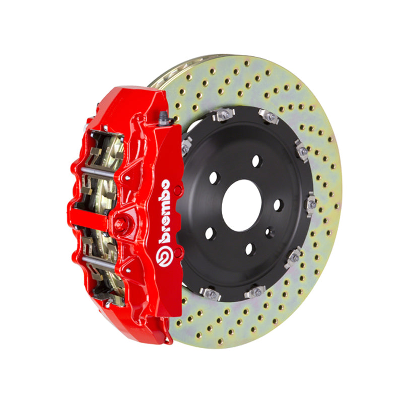 D3 A8 Brembo GT 8-piston front kit, red caliper, 380mm drilled 2-piece disc