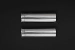 wide top view of Capristo Exhaust Valved Dual Mufflers (for OE Valves) for Mercedes AMG G63 (W465) 2024-2025 with black background