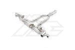 A top view of FI Exhaust Valvetronic Exhaust System For Aston Martin DBX 707 (OPF) 2020+ with white background