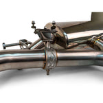 Valve actuator and clamp on the Cayenne E3 Maxflo exhaust