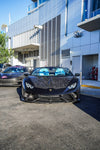 Black Huracan Performante with forged carbon front lip and hood, head-on