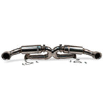 Fabspeed Porsche 993 Carrera Supersport X-pipe exhaust, rear view