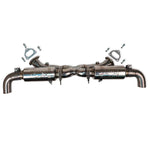 Fabspeed 993 Supersport X-pipe exhaust, angled top view