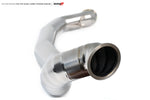 Titanium pipe section with V-band flange from the AMS R35 Alpha exhaust