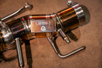 Titanium F1 exhaust Ferrari SF90: logo bridge and outlet