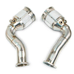 Fabspeed Porsche Cayenne E3 V8 sport cats with heat shields, pair
