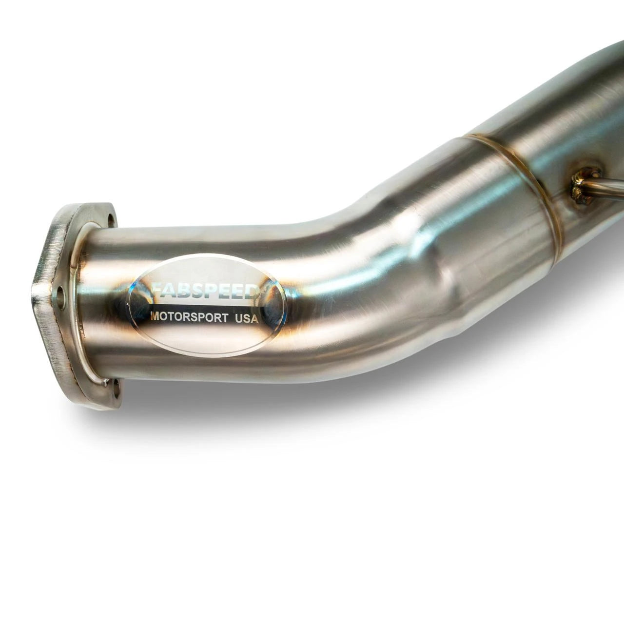 Outlet flange and bend on the Fabspeed Cayenne V8 sport cat