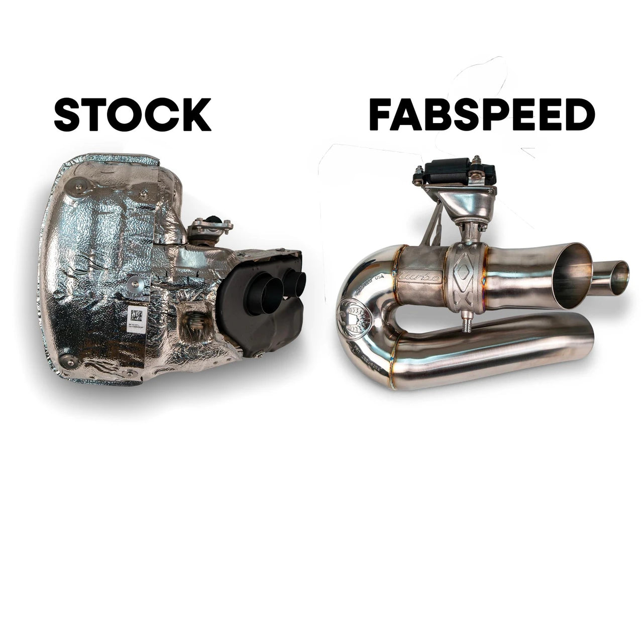 Factory 992.2 Turbo S muffler compared with the valved bypass
