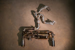 Valvetronic Designs Valved Exhaust Lotus Emira manufacturer gallery: rear exhaust shown below separate multi-branch headers