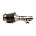 Fabspeed Artura sport cat catalyst body, angled view