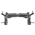 Fabspeed titanium X-pipe for 488 and F8, full rear view