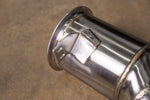 Valvetronic Designs 400 Cell Downpipes Porsche 992 Turbo / S manufacturer gallery: mounting tab welded beside a wide inlet flange