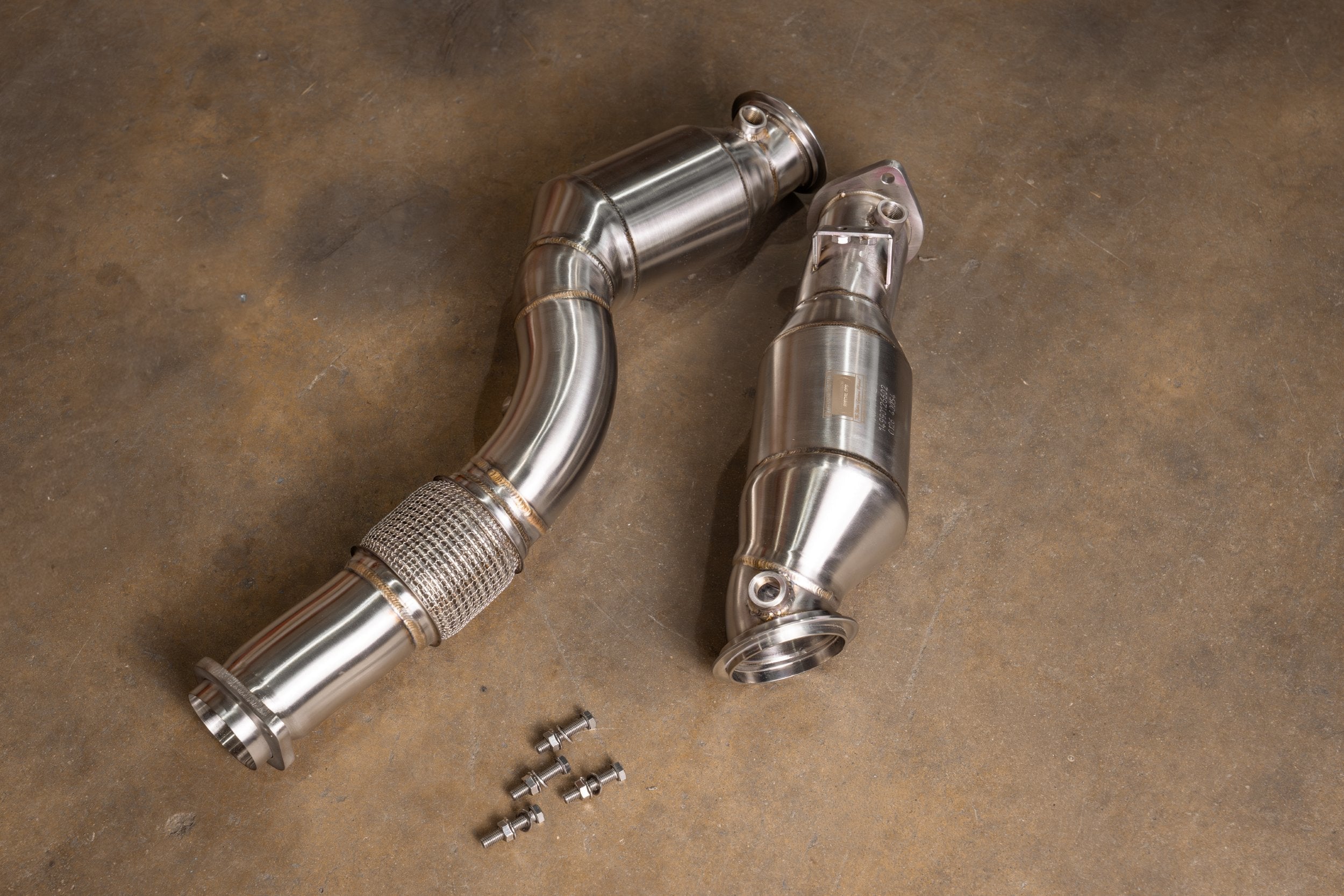 Valvetronic Designs 400 Cell Downpipes BMW G8X M2 / M3 / M4 product assembly