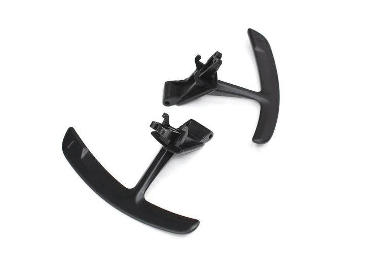 A top view of AUTOTECKNIC COMPETITION SHIFT PADDLES (Stealth Black) for Porsche models with white background