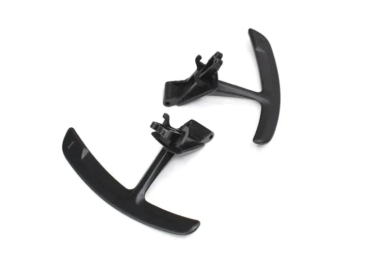 A top view of AUTOTECKNIC COMPETITION SHIFT PADDLES (Stealth Black) for Porsche models with white background