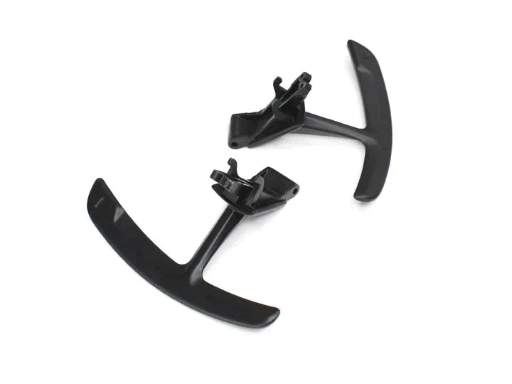 A top view of AUTOTECKNIC COMPETITION SHIFT PADDLES (Stealth Black) for Porsche models with white background