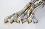 close top view of Supersprint Manifold - Step Design (Left Hand Drive) for BMW Z4 M Roadster / Coupè 3.2i 2006-2008 with white background