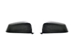 A front view of AUTOTECKNIC CARBON REPLACEMENT MIRROR COVERS - BMW 6-SERIES (F06/ F13)/ 5-SERIES (E60/F10) PRE-LCI 2008-2013 with white background