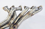 close top view of Supersprint Manifold - Step Design (Left Hand Drive) for BMW E30 - S54 engine conversion 1982-2006 with white background