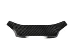A front view of AUTOTECKNIC CARBON STEERING WHEEL TOP COVER for BMW Models with white background