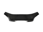 A front view of AUTOTECKNIC CARBON STEERING WHEEL TOP COVER for BMW Models with white background