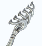 wide side view of Supersprint Manifold + connecting pipes 100% Stainless steel (Left Hand Drive) for BMW E23 728 / 730 / 733i 1977-1982 with white background