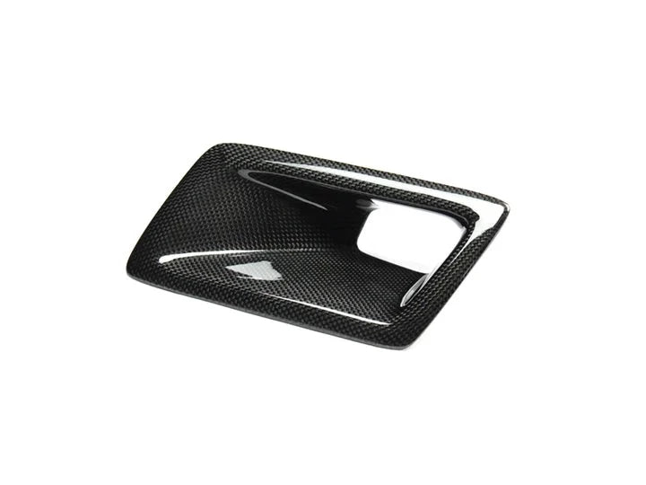 A front view of AUTOTECKNIC CARBON FIBER AIR DUCT - NISSAN 350Z 2003-2006 (VQ35DE) with white background