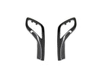 A top view of AUTOTECKNIC CARBON FIBER GEAR SELECTOR SIDE TRIMS for BMW models with white background