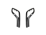 A top view of AUTOTECKNIC CARBON FIBER GEAR SELECTOR SIDE TRIMS for BMW models with white background