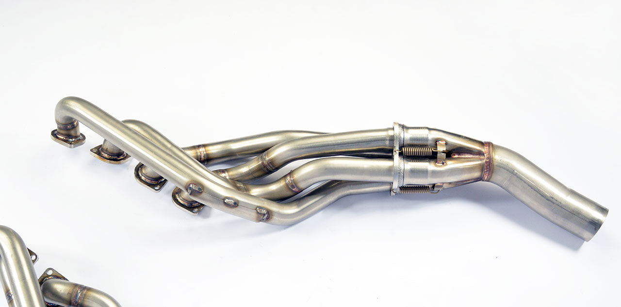 close top single view of Supersprint Manifold Right - Left (Right Hand Drive) Supersprint Design Patent for BMW E38 740i V8 (M60 - M62) 1994-2001 with white background