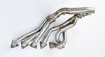 wide top view of Supersprint Manifold (Replaces OEM catalytic converter) (Left Hand Drive) for BMW E46 M3 3.2i Coupé/Cabrio 2001-2006 with white background