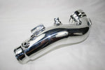 A top view of Evolution Racewerks BMW N55 (3.0T) F10/F12/F13 Charge Pipes in Polish Finish