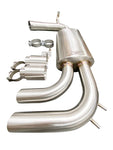 Wide Shot of Active Autowerke Signature Exhaust for BMW F22/F30/F32 228I/328I/428 with white background