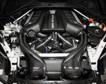 A top wide view of RK Autowerks F85 F86 X5M & X6M CARBON FIBER INTAKES fitted on a car
