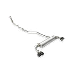 A front view of FI Exhaust Valvetronic Cat-Back System For BMW G30 / G31 540i (OPF) 2017+ with white background