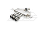 A top view of Fi EXHAUST Valvetronic Cat-Back System for Honda Civic Type-R FL5 2022+ muffler with white background