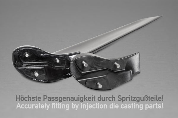 close view of Capristo Carbon Front Wings (Matte) for Ferrari 458 Italia/Spider  2009-2015 with white background