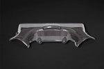 side view of Capristo Carbon Airbox and Lock Cover Set (Matte) For Ferrari F8 2020+ with black background