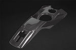 wide view of Capristo Exhaust Carbon Airbox & Lock Cover Set For Ferrari F8 2020+ with black background