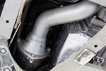 FF / GTC4Lusso V12 competition downpipes and x-chamber midpipe package: downpipe installed in